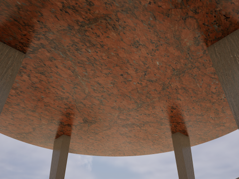 3 Modern Granite Table 4K 3D 모델