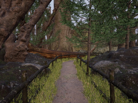 Horror Forest and Graveyard 3Dモデル