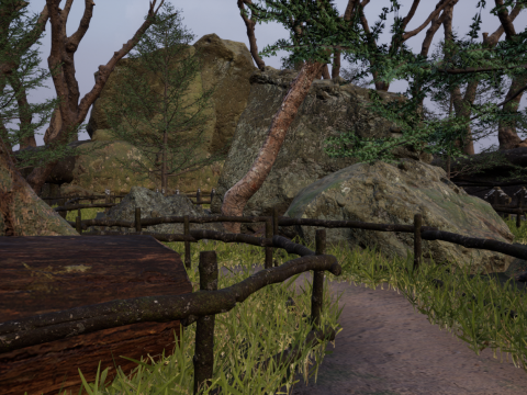 Horror Forest and Graveyard 3Dモデル