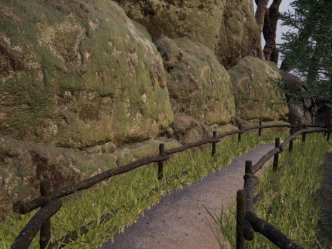 Horror Forest and Graveyard 3Dモデル
