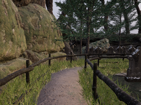 Horror Forest and Graveyard 3Dモデル