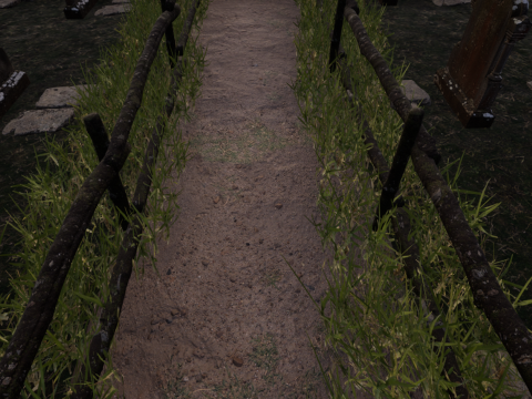 Horror Forest and Graveyard 3Dモデル