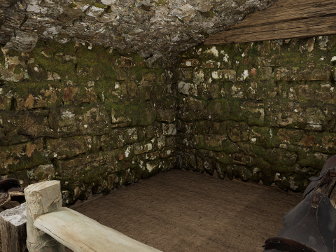 Horse Barn Exterior and Interior Modello 3D