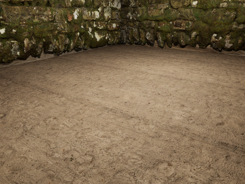 Horse Barn Exterior and Interior Modello 3D