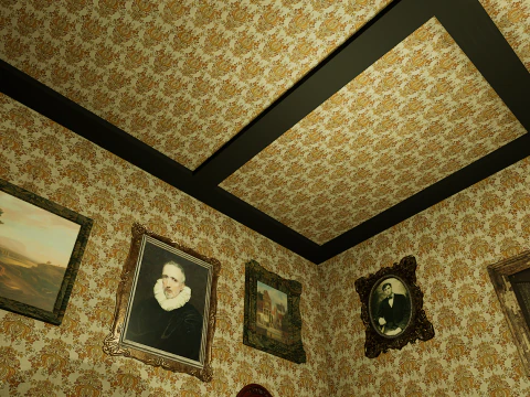 Victorian Room Highly Detailed 3D Model