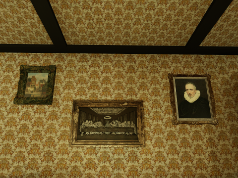 Victorian Room Highly Detailed 3D मॉडल