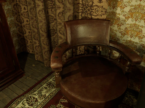 Victorian Room Highly Detailed 3D Model