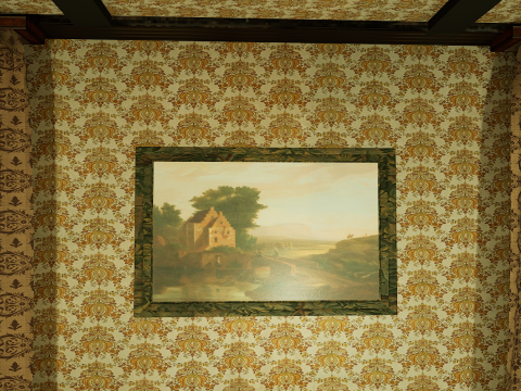 Victorian Room Highly Detailed 3D मॉडल