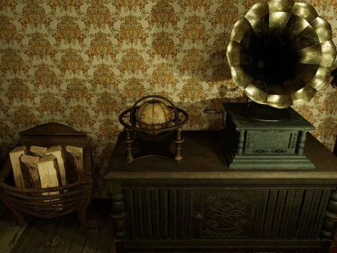 Victorian Room Highly Detailed 3D Model