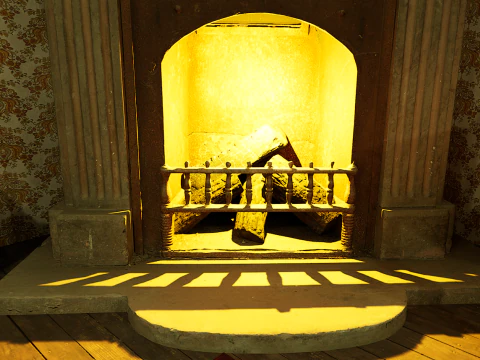 Victorian Living Room Highly Detailed 3D Model