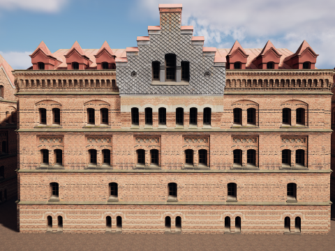 Big Building Apartment Design Modelo 3D