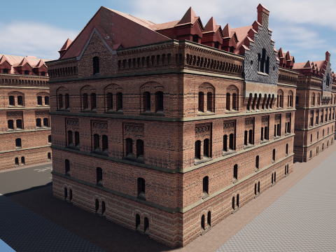 Big Building Apartment Design 3D Model