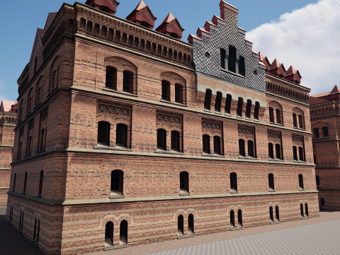 Big Building Apartment Design 3D Model