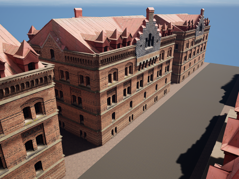 Big Building Apartment Design 3D Model