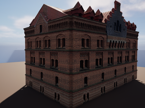 Big Building Apartment Design 3D Model