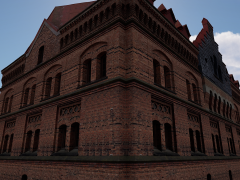 Big Building Apartment Design 3D Model