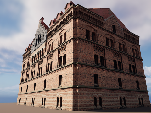 Big Building Apartment Design 3D Model
