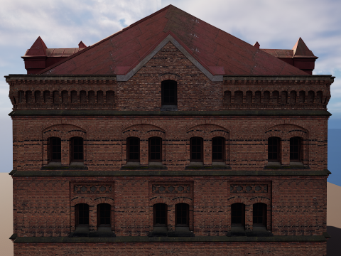 Big Building Apartment Design 3D Model