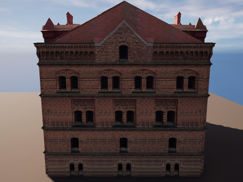 Big Building Apartment Design 3D Model
