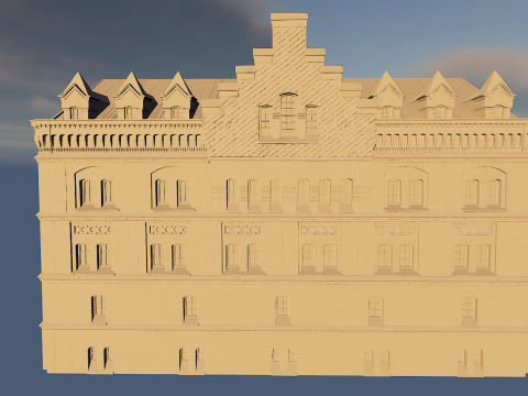 Big Building Apartment Design 3D Model