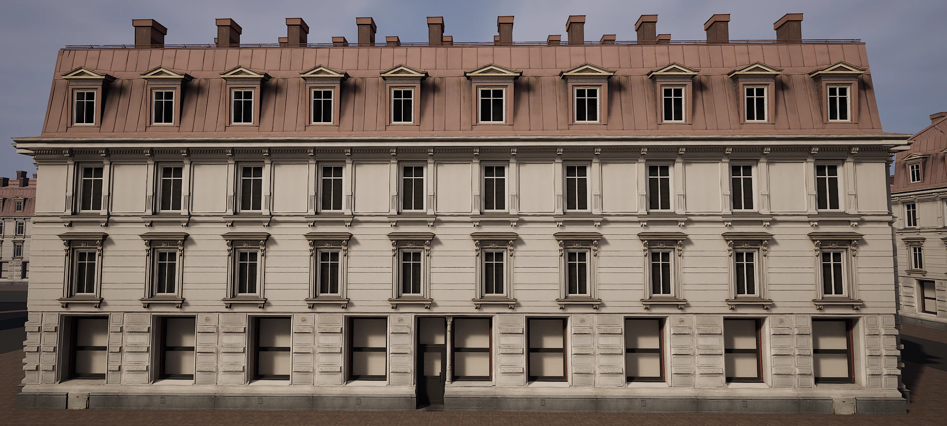 Mega edificio de apartamentos modulares Modelo 3D .c4d .max .obj .3ds .fbx .stl .blend 