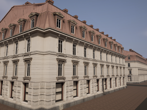 Mega Modular Apartment Building Model 3D