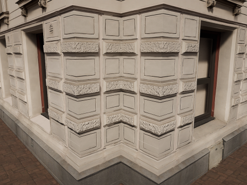 Mega Modular Apartment Building Model 3D