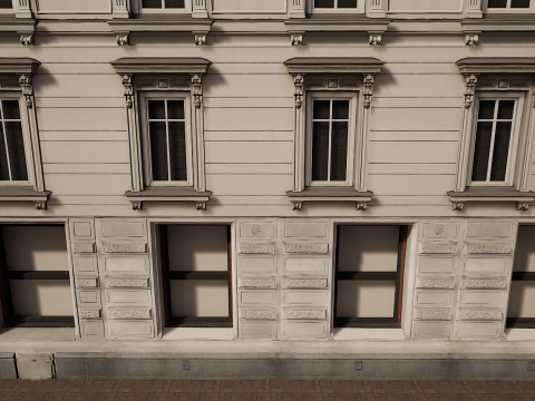 Mega Modular Apartment Building Model 3D