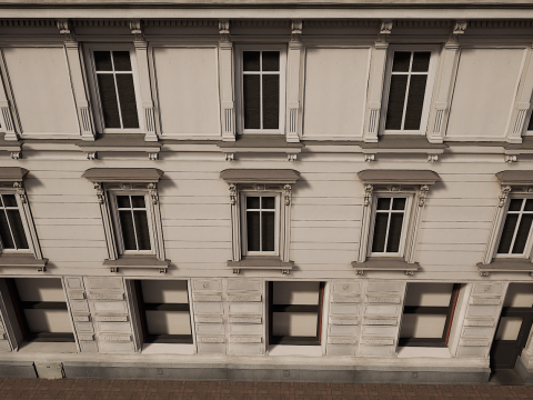 Mega Modular Apartment Building Model 3D