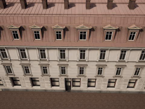 Mega Modular Apartment Building Model 3D