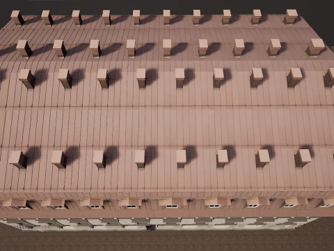 Mega edificio de apartamentos modulares Modelo 3D