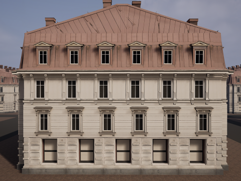 Mega Modular Apartment Building Model 3D