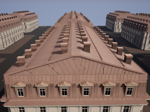 Mega Modular Apartment Building Model 3D