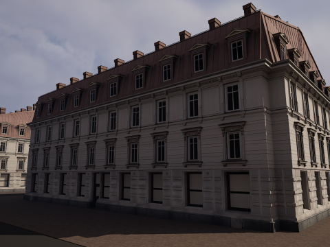 Mega Modular Apartment Building Model 3D