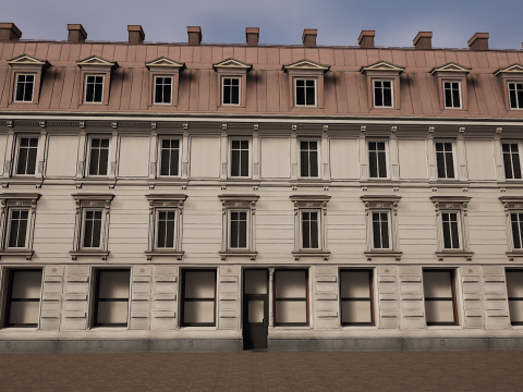 Mega Modular Apartment Building Model 3D