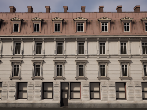 Mega Modular Apartment Building Model 3D