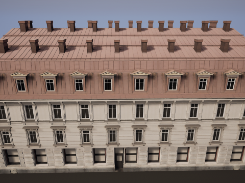 Mega Modular Apartment Building Model 3D