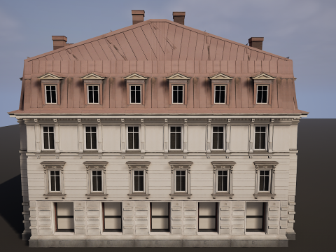 Mega Modular Apartment Building Model 3D
