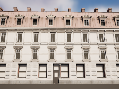 Mega Modular Apartment Building Model 3D