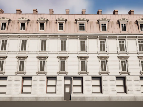 Mega edificio de apartamentos modulares Modelo 3D