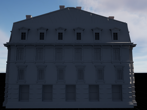 Mega Modular Apartment Building Model 3D