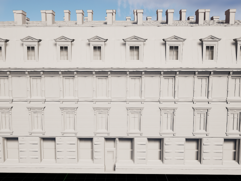 Mega Modular Apartment Building Model 3D