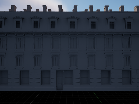 Mega Modular Apartment Building Model 3D