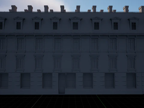 Mega edificio de apartamentos modulares Modelo 3D