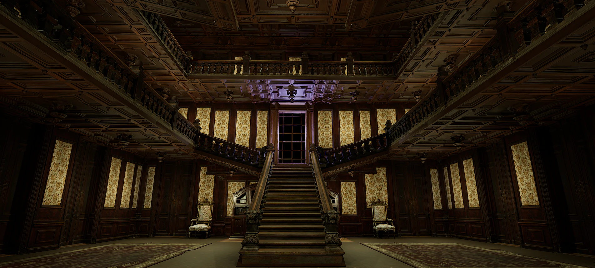 Three Story Mega Victorian Mansion-Hotel 3D Model .c4d .max .obj .3ds .fbx .stl .blend 