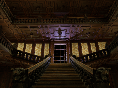 Three Story Mega Victorian Mansion-Hotel 3D Model
