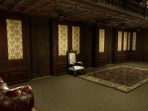 Three Story Mega Victorian Mansion-Hotel 3D Model