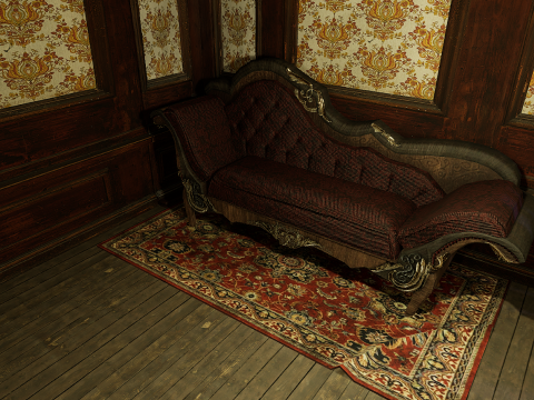Three Story Mega Victorian Mansion-Hotel 3D Model