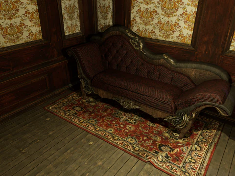 Three Story Mega Victorian Mansion-Hotel 3D Model