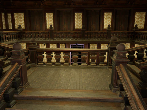 Three Story Mega Victorian Mansion-Hotel 3D Model